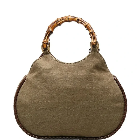 Gucci Pre-Owned
2000-2015 Bamboo line braided-trimming canvas handbag - Picture 6 of 15